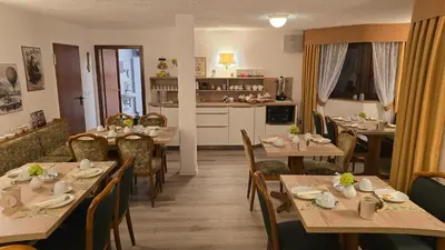 Küche/Küchenzeile in der Unterkunft Hotel Morgensonne