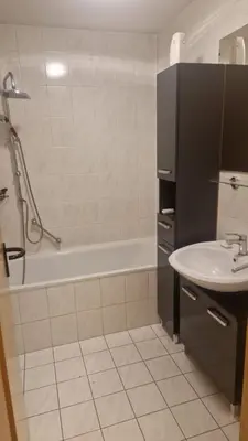Ein Badezimmer in der Unterkunft Gemütliches Apartment