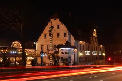 Das Gebäude in dem sich das Gasthaus befindet