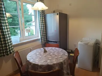 Küche/Küchenzeile in der Unterkunft Ferienwohnung Finkenberg