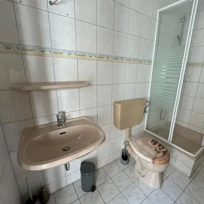 Ein Badezimmer in der Unterkunft Pension Arthur 22