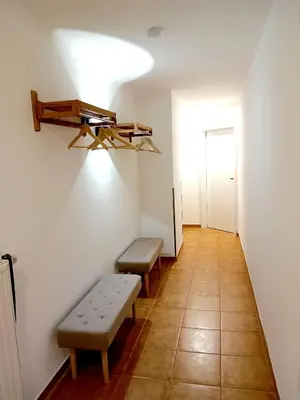 Grundriss der Unterkunft Seyfarthrooms - Ferienwohnung Zum Dorfladen Rathen - zentrale Lage mit direkter Anbindung an das Wanderwegenetz, moderne Inneneinrichtung