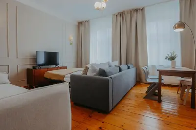 Ein Sitzbereich in der Unterkunft Zentrumsnah, Balkon, 2 Smart TV, schnelles WiFi