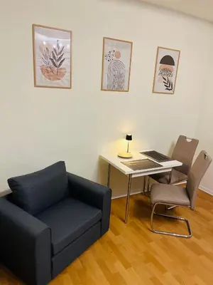 Ein Sitzbereich in der Unterkunft Apartment tenX Mittweida