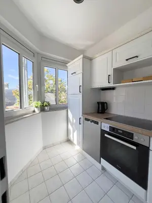 Küche/Küchenzeile in der Unterkunft JINO Pirna I modern - Top Lage - Balkon