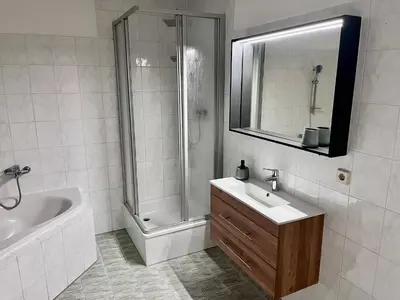 Ein Badezimmer in der Unterkunft Apartment in Grimma mit 2 Schlafzimmer