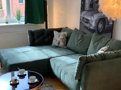Ein Sitzbereich in der Unterkunft Apartment in Grimma mit 2 Schlafzimmer