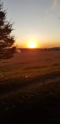 Blick auf den Sonnenuntergang/Sonnenaufgang von der Pension aus oder aus der Nähe