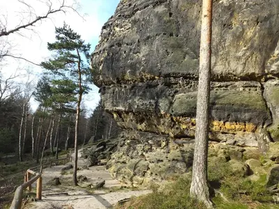 Naturlandschaft in der Nähe des Ferienhauses