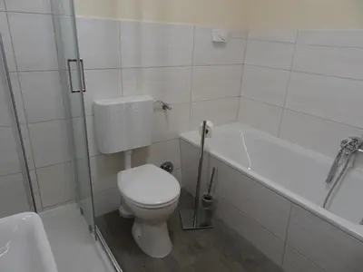 Ein Badezimmer in der Unterkunft Ferienwohnung Gisela Kästner Stolpen
