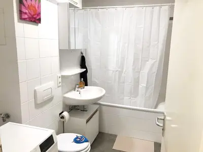 Ein Badezimmer in der Unterkunft Apartment in Meißen near Dresden