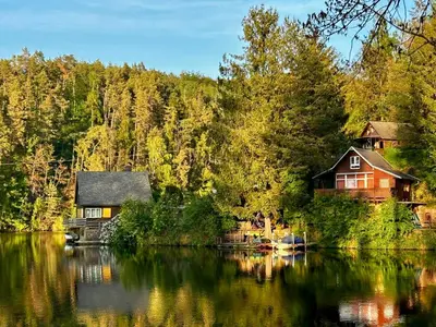 Naturlandschaft in der Nähe des Ferienhauses