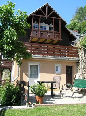 Das Gebäude in dem sich die Ferienwohnung befindet
