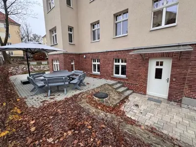 Das Gebäude in dem sich die Ferienwohnung befindet
