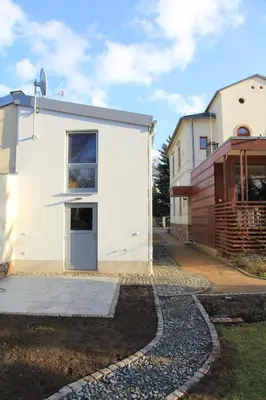 Das Gebäude in dem sich die Ferienwohnung befindet