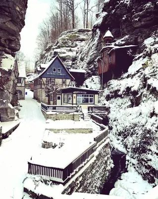 Rathewalder Mühle im Winter