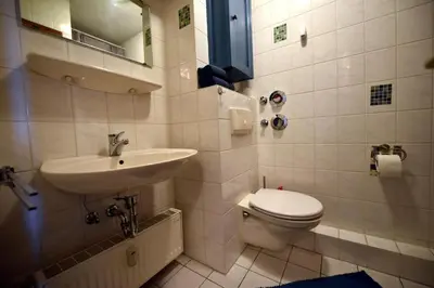 Ein Badezimmer in der Unterkunft Ferienwohnung Dresden Elbe