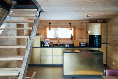 Küche/Küchenzeile in der Unterkunft Altenberg - Haus an der Loipe