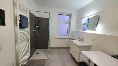 Ein Badezimmer in der Unterkunft Apartment Sol Chemnitz - Keyless Access, Parking, Home Office