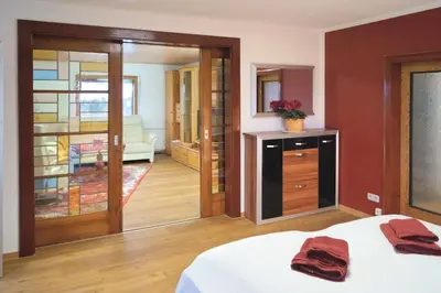 Ein Bett oder Betten in einem Zimmer der Unterkunft Haus Botanico
