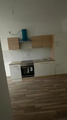 Küche/Küchenzeile in der Unterkunft Buildingz Apartments Freiberg