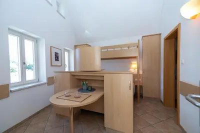 Küche/Küchenzeile in der Unterkunft Pension HOFZWANZIG Dresden-Laubegast