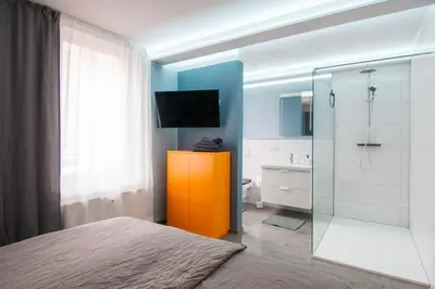 Ein Badezimmer in der Unterkunft AHa 35