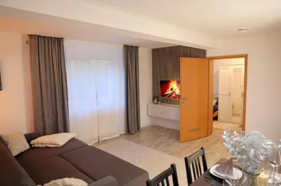 Ein Bett oder Betten in einem Zimmer der Unterkunft Kapellenberg-Perle
