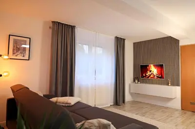 Ein Bett oder Betten in einem Zimmer der Unterkunft Kapellenberg-Perle