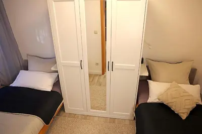 Ein Bett oder Betten in einem Zimmer der Unterkunft Kapellenberg-Perle