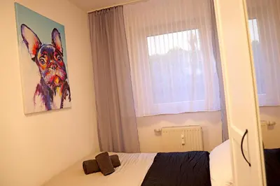 Ein Bett oder Betten in einem Zimmer der Unterkunft Kapellenberg-Perle