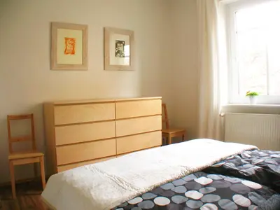 Ein Bett oder Betten in einem Zimmer der Unterkunft F1 - Kunst und Design Dresden