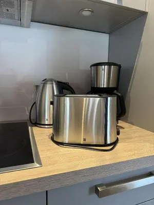 Küche/Küchenzeile in der Unterkunft Apartmenthaus Burkhardt