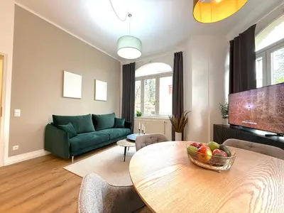 Ein Sitzbereich in der Unterkunft Exklusive 2-Zimmer-Wohnung