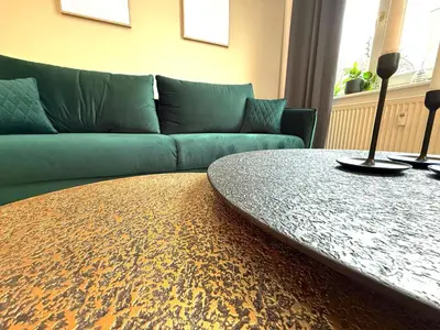Ein Sitzbereich in der Unterkunft Exklusive 2-Zimmer-Wohnung
