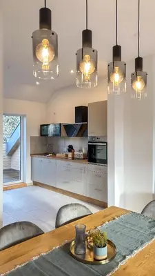 Küche/Küchenzeile in der Unterkunft soulscape Citylight Apartments - LOFT - 2 Schlazimmer, modern, zentrumsnah, gratis WIFI