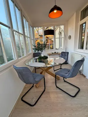 Ein Sitzbereich in der Unterkunft Komfortables 3 Zimmer Apartment in Dresden
