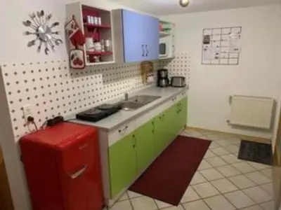 Küche/Küchenzeile in der Unterkunft Ferienwohnung Peter Müller
