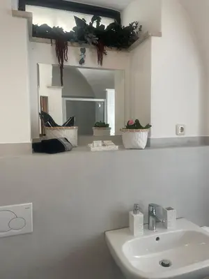 Ein Badezimmer in der Unterkunft Studio-Apartment im Weinberg