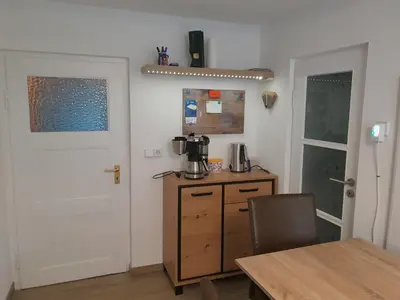 Küche/Küchenzeile in der Unterkunft Ferienhaus Lichtblick