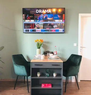 TV/Unterhaltungsangebot in der Unterkunft Comfortable City Appartement