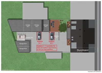 Grundriss der Unterkunft Gablenz-Apartment B122 ideal für max 6 Pers