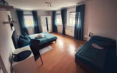 Ein Sitzbereich in der Unterkunft Quartier 3punkt0 alte Steigerbaude