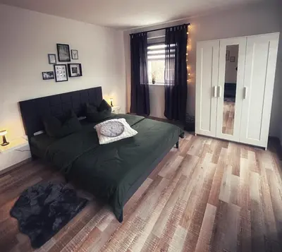 Ein Bett oder Betten in einem Zimmer der Unterkunft Quartier 3punkt0 alte Steigerbaude
