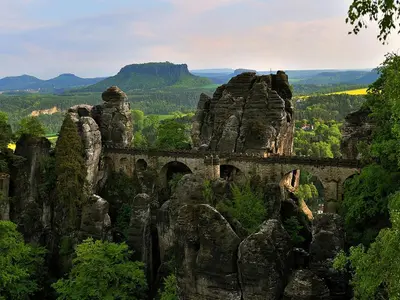 Naturlandschaft in der Nähe des Privatzimmers