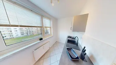Grundriss der Unterkunft Gemütliches Appartement nahe Stadtpark, WLAN