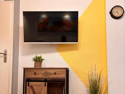 TV/Unterhaltungsangebot in der Unterkunft Ferienwohnung Elbflair