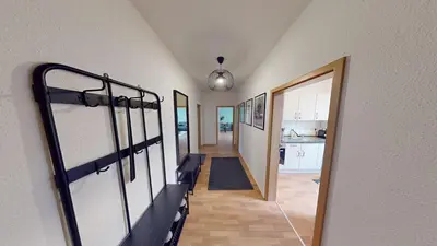 Ein Bett oder Betten in einem Zimmer der Unterkunft 3-Raum-Appartement im Lutherviertel, WLAN