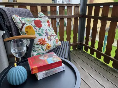 Ein Balkon oder eine Terrasse in der Unterkunft 4 sleep Apartments KARL