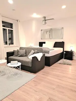 Ein Sitzbereich in der Unterkunft Enjoy Dresden Appartement